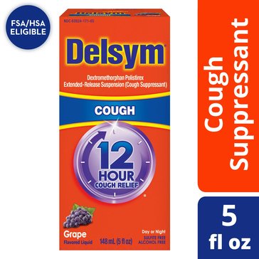 DELSYM Adult Liquid - Grape 12/5oz