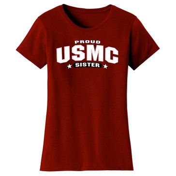 Frontline Military Apparel Women's USMC Proud Sister Tee