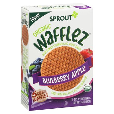 Sprout Toddler Blueberry and Apple Wafflez Snack