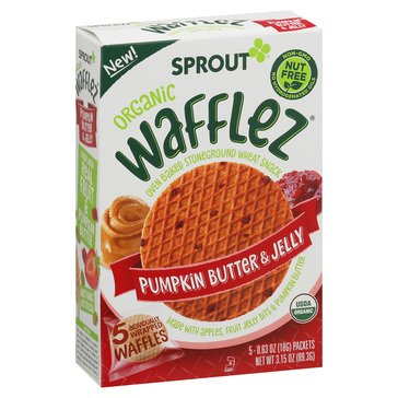Sprout Toddler Pumpkin Butter and Jelly Wafflez  