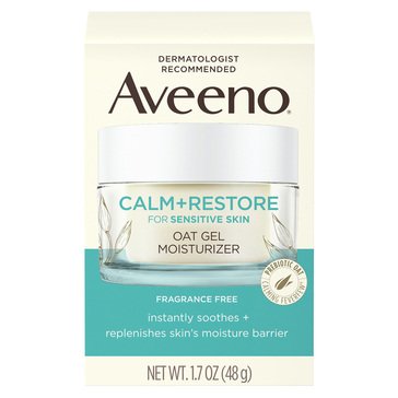 Aveeno Calm Restore For Sensitive Skin Oat Gel Moisturizer 1.7oz