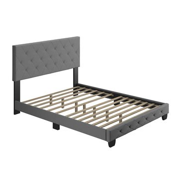 Boyd Sleep Clementine 13-Slat Linen Platform Bed