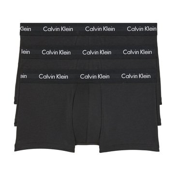 Calvin Klein Mens 3 pk Cotton Strech Low Rise Trunk