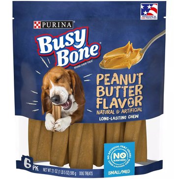 Purina Busy Bone Peanut Butter Flavored Dog Treats