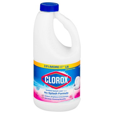 Clorox Splash Less Bleach Concentrate Liquid, Fresh Meadow