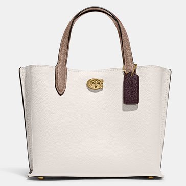 Coach Colorblock Leather Willow Tote 