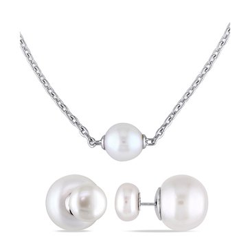 Sofia B. Cultured Freshwater Pearl Necklace & Earrings Set