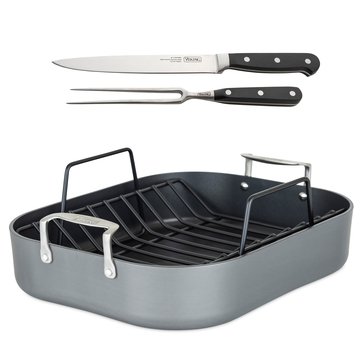 Viking Hard Anodized Non-Stick Roaster with Rack and Carving Set