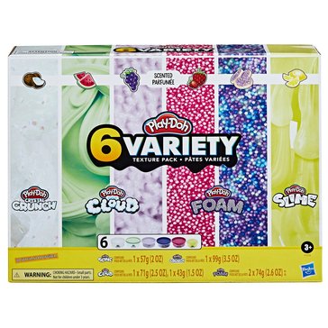 Play-Doh 6 Variety Texture Pack Scented