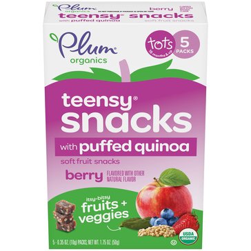 Plum Teensy Snacks Mixed Berry, Spinach Quinoa Baby Food