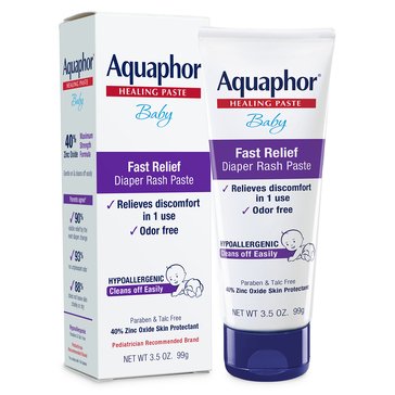 Aquaphor Baby Fast Relief Diaper Rash Paste 3.5oz