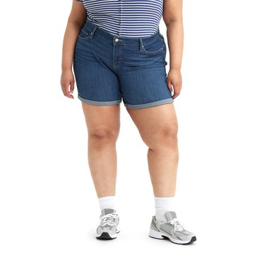 Levi's Women's Mid-Length Denim Shorts (Plus Size)
