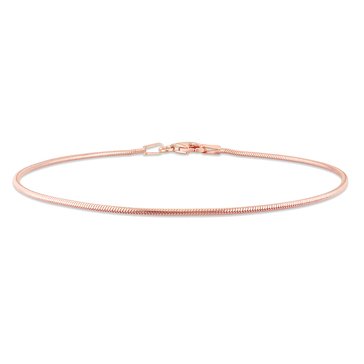 Sofia B. 18K Rose Gold Plated Sterling Silver Snake Chain Anklet
