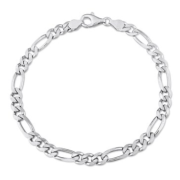 Sofia B. Figaro Chain Sterling Silver Anklet