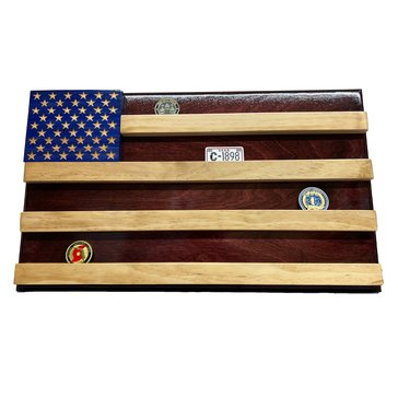 Custom Coin Holders The Patriot Flag Coin Wall Mount (Standard)