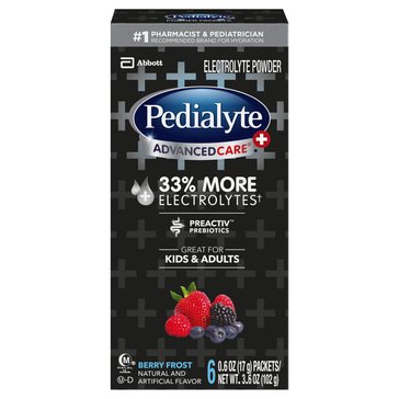 Pedialyte Advanced Care Plus Powder Pack Berry Frost