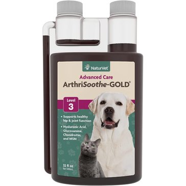 NaturVet Arthrisoothe Gold Advanced Joint Care Level 3 Liquid, 32oz