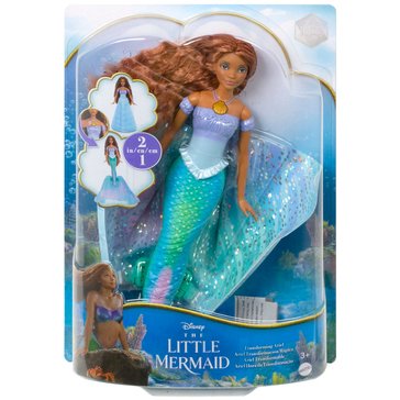 Disney Little Mermaid Live Action Transform from Mermaid to Land Ariel Doll