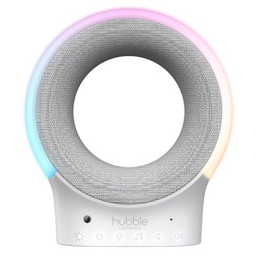 Hubble Connected Eclipse Smart Soother with Night Light, Digital Clock, and Audio Monitoring