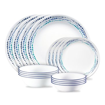 Corelle Ocean 16-Piece Double Bowl Dinnerware Set