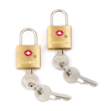 Samsonite Brass Key Locks, 2-Pack