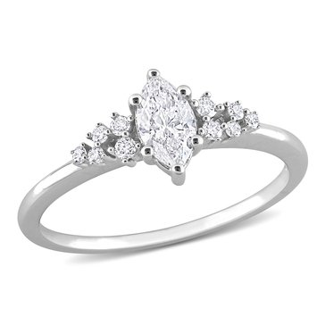 Sofia B. 1/2 cttw Marquise & Round Diamond Fashion Ring