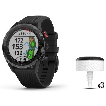 Garmin Approach S62 GPS Golf Watch plus CT10 Club Tracking Sensors Bundle