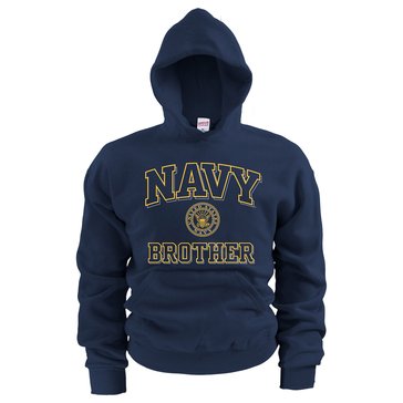 Soffe Navy Brother Youth Fleece Hoodie