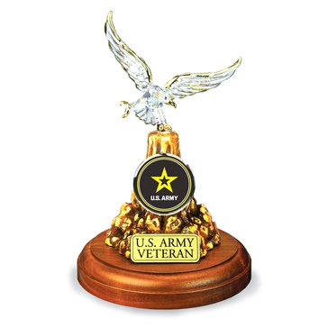 Glass Baron Army Veteran Eagle Figurine