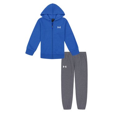 Under Armour Little Boys' Logo Zip Hoodie And Pant Sets