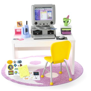 American Girl Isabel & Nicki's Computer & Desk Set 