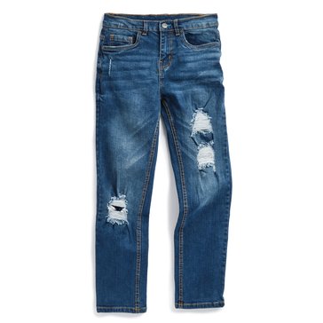 Liberty & Valor  Little Boys' Ripped Slim Straight Fit Jeans