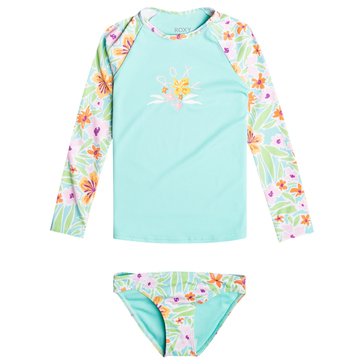 Roxy Little Girls' Hawaiian Spirit 2-Piece Swimsuit