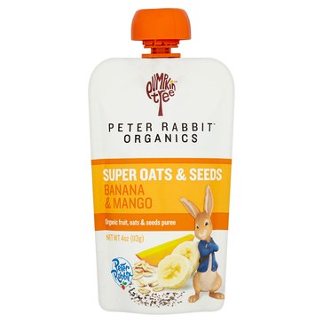 Peter Rabbit Organic Super Oats and Seeds Banana and Mango Baby Food Pouch