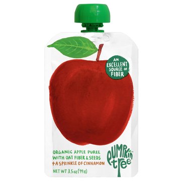 Pumpkin Tree Organics Apple with Fiber Baby Food Pouch
