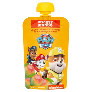 PAW Patrol Mighty Mango Organic Blended Fruit Baby Food Pouch