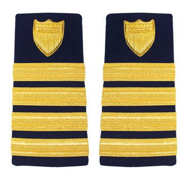 USCG Men's Enhanced Gold Shield CAPT