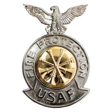 USAF Breast Badge Regular Mirror Finish Department Fire Chief