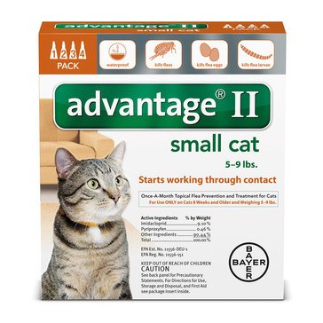 Advantage II Topical Flea Protection for Cats Under 9lbs