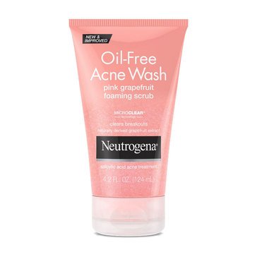 Neutrogena Oil-Free Pink Grapefruit Acne Wash Foaming Scrub 4.2oz