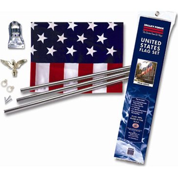 Valley Forge 3'X5' US Printed Flag Kit Poly Cotton