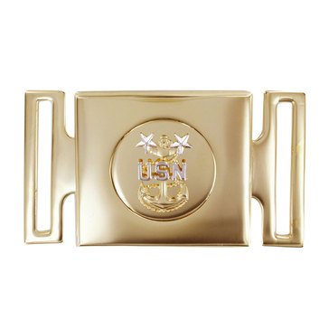CPO Cutlass Gold Buckle with E9 Emblem