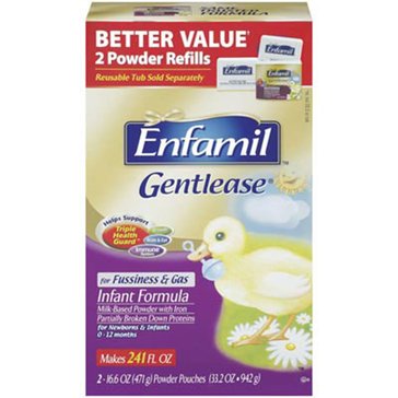 Enfamil NeuroPro Gentlease Infant Formula Powder  - Refill 2 Pack, 15.2oz