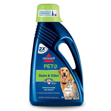 Bissell 2X Pet Stain & Odor Upright Carpet 60oz Cleaning Solution