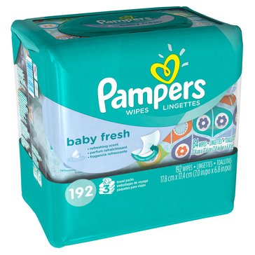Pampers Baby Wipes - Baby Fresh 3-pack, 72ct