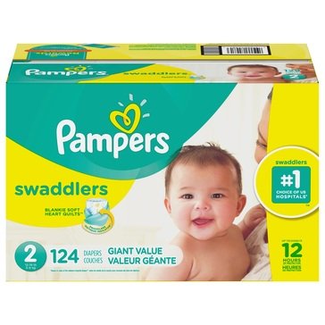 Pampers Swaddlers Diapers Size 2 - Giant Pack, 124ct