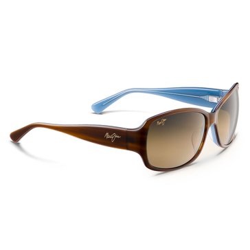 Maui Jim Women's Nalani Tortoise/White and Blue Polarized Sunglasses