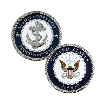 Challenge Coin Proud Navy Dad Coin