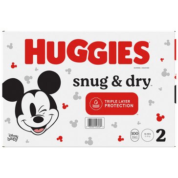 Huggies Snug & Dry Diapers Size 2 - Giga Pack, 100ct
